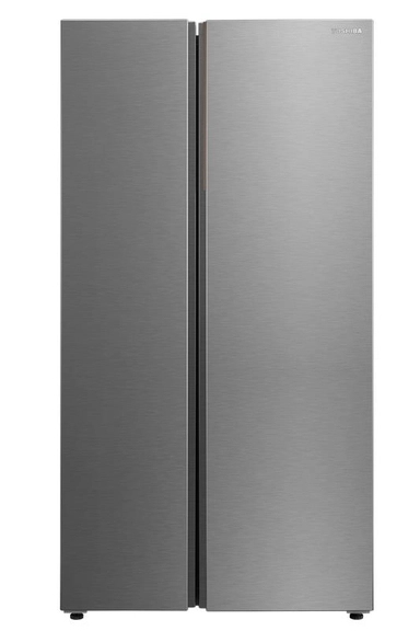 Toshiba Side by Side Refrigerator, 2 Doors, 23.9 Cu.ft, Silver – GR-RS910WI1-PMU(57)