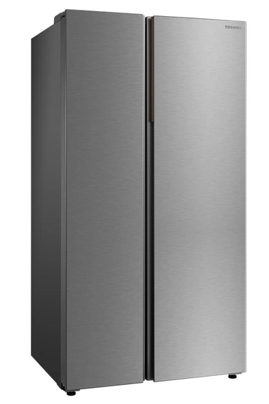 Toshiba Side by Side Refrigerator, 2 Doors, 23.9 Cu.ft, Silver – GR-RS910WI1-PMU(57)