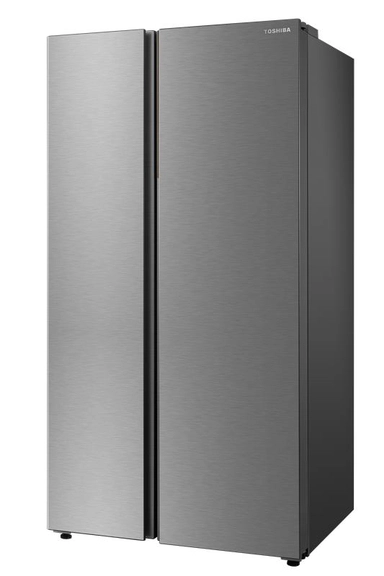 Toshiba Side by Side Refrigerator, 2 Doors, 23.9 Cu.ft, Silver – GR-RS910WI1-PMU(57)