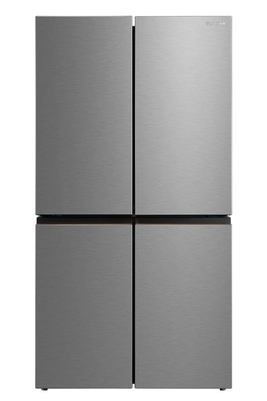 Toshiba Side by Side Refrigerator, 4 Doors, 22.3 Cu.ft, Silver – GR-RF900WI1-PMU(57)