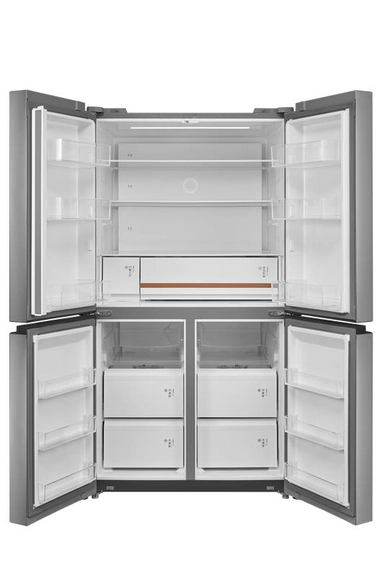 Toshiba Side by Side Refrigerator, 4 Doors, 22.3 Cu.ft, Silver – GR-RF900WI1-PMU(57)