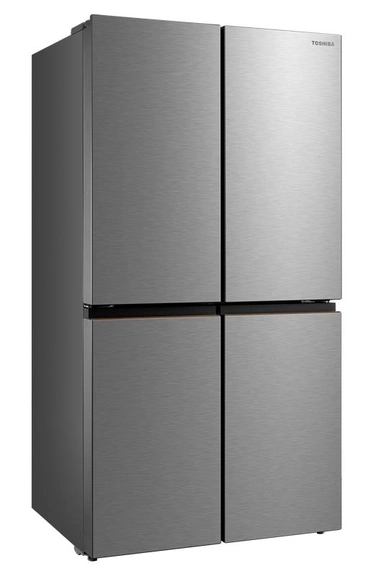 Toshiba Side by Side Refrigerator, 4 Doors, 22.3 Cu.ft, Silver – GR-RF900WI1-PMU(57)