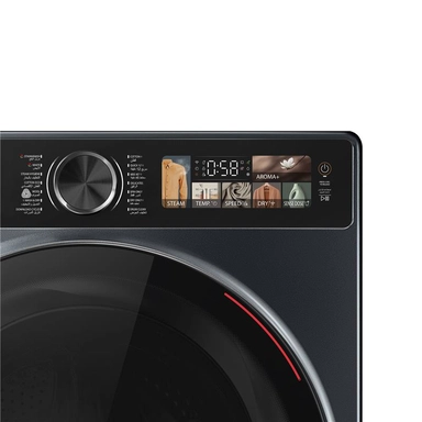 Toshiba Washing Machine, Inverter, Front Load, With Dryer, 13 KG, 18 Programs, Grey - TWD-T25BZP140MWBB(MG)