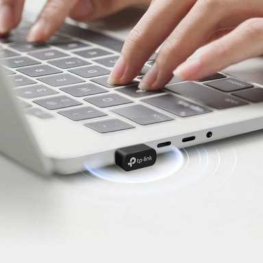 تي بي لينك Archer TX10UB Nano ادابتر لاسلكي، Wi-Fi 6 + بلوتوث 5.3 USB، اسود - TX10UB Nano