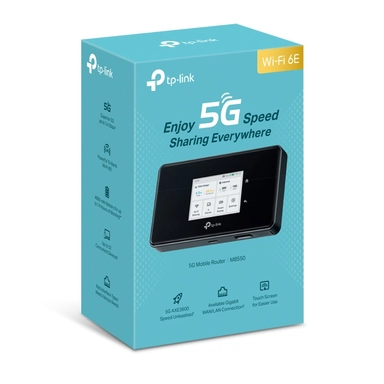 تي بي لينك ماي فاي، 5G / واي فاي 6E، اسود - M8550