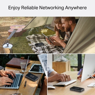 تي بي لينك ماي فاي، 5G / واي فاي 6E، اسود - M8550