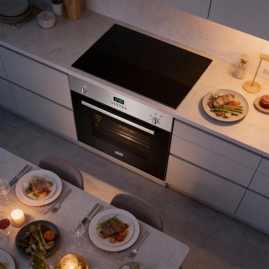 فرن تيرم بلت إن كهرباء 59.4 مروحة 5 وظائف إيطالي ,TRMBOGG60E5FD