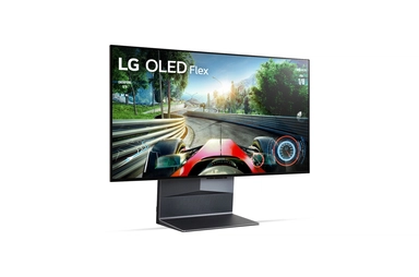 LG OLED Flex 42 Inch 4K TV Smart TV, bendable flexible screen design, SAR display, a9 Gen5 AI processor, 42LX3Q6LA