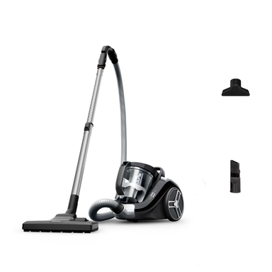 Tefal Bagless Vacuum Cleaner, 900W, Black/Grey, TW4B25HA