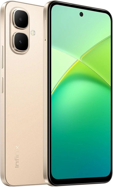 إنفينيكس سمارت 10، سعة تخزين 256جيجابايت، ذاكرة وصول عشوائي 4 جيجابايت، يدعم شبكة الجيل الرابع، شريحتين - ذهب الشفق