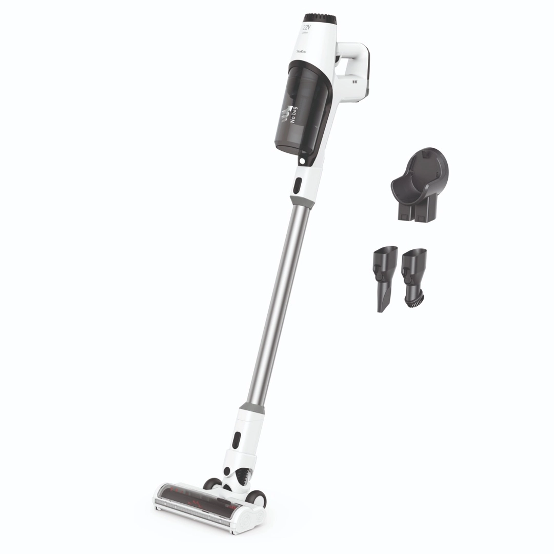 Tefal Cordless Vacuum Cleaner 185 Watt 0.55 Liter Black and White , TY6935HO