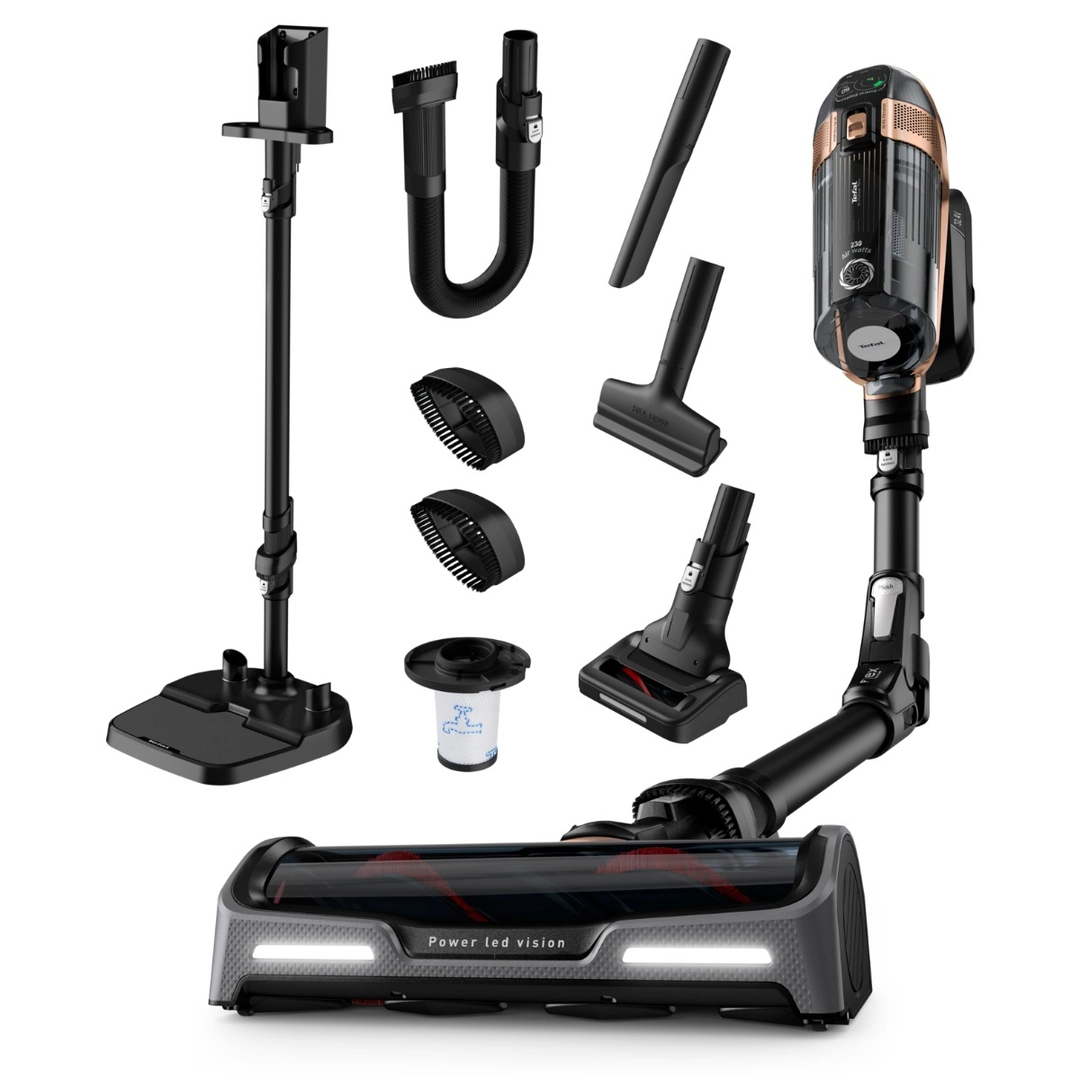 Tefal Cordless Vacuum Cleaner, 520W, Copper/Black, TY99F1HO