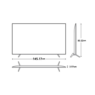 شاشة سامسونج 65 بوصة سمارت LED UA65AU9000UXUM 4K