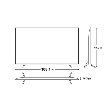 شاشة سامسونج 70 بوصة سمارت UHD UA70CU7000UXSA 4K