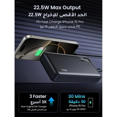 باور بانك يوجرين PD 20000 مللي أمبير – أسود