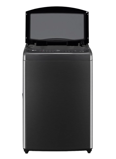 LG top automatic washing machine, 19 kg, black, WTV19HHP