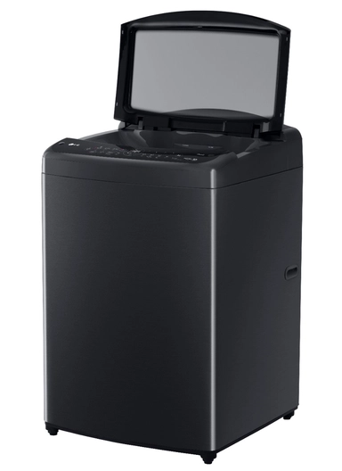 LG top automatic washing machine, 19 kg, black, WTV19HHP
