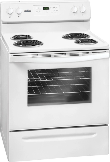 Kelvinator electric oven, 76 cm, white, 4 burners, American, VCRC3016AW