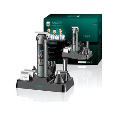 ماكينة تشذيب شعر في جي ار للرجال، قابلة للشحن، أسود – V-096