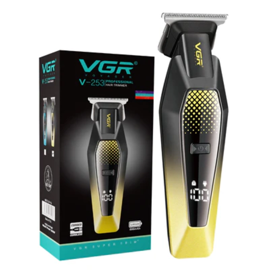 VGR Professional Hair Trimmer, Dry, Gold - V-253