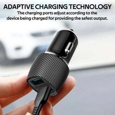 Promate 3.4A Car Charger With Dual USB Ports Black