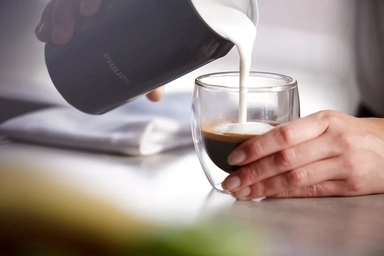 Philips Milk Frother for Hot and Cold Coffee, CA6500/63