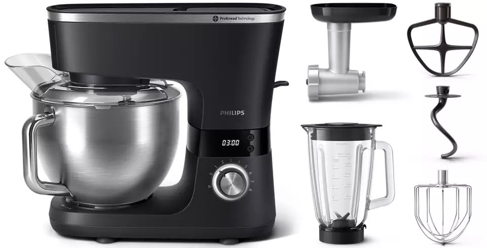 Philips Series 7000 Kitchen Machine with accessories, HR7962/21