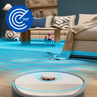 Philips Robot Vacuum Cleaner, 2.7L, Grey & Cashmere, XU5100/11