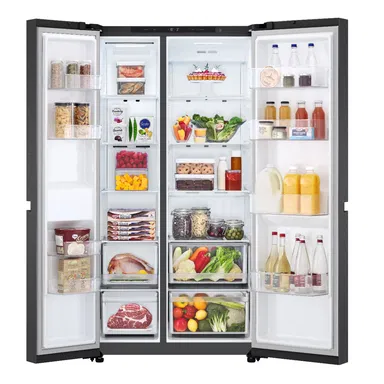 LG 23.2 ft. Side By Side, Refrigerator, Black, LS25CBBMIK
