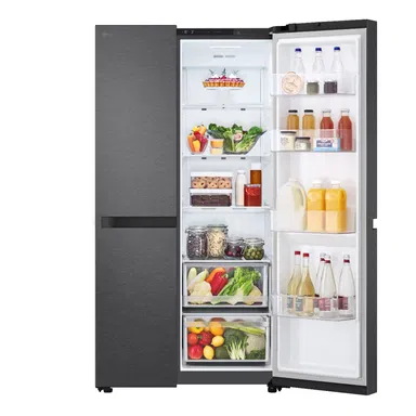 LG 23.2 ft. Side By Side, Refrigerator, Black, LS25CBBMIK