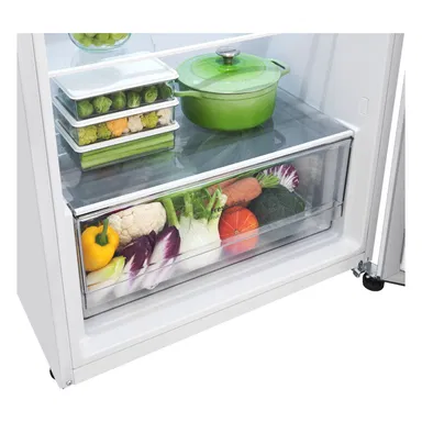 ثلاجة LG بابين 14 قدم ابيض LT15DBBWIV