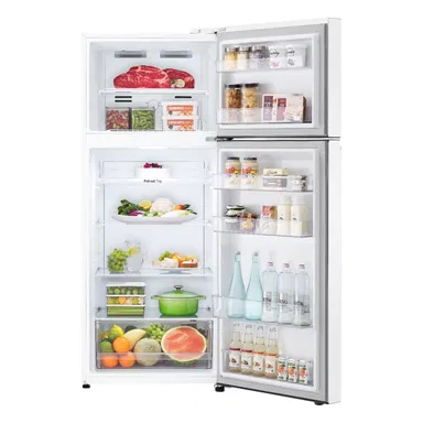 ثلاجة LG بابين 14 قدم ابيض LT15DBBWIV