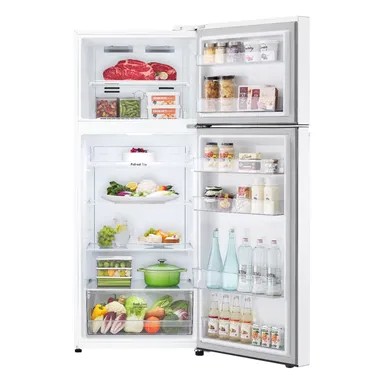 ثلاجة LG بابين 14 قدم ابيض LT15DBBWIV