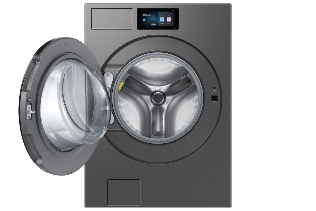 غسالة سامسونج اماميه 21 كيلو WD90F21BCS Dark Steel
