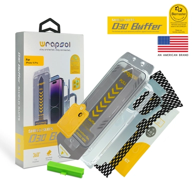 Wrapsol Full Premuim Package Protection iPhone15 Plus clear 
