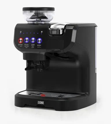 Xper Capsules Coffee Maker + Coffee Grinder 1560 Watts, 19 Bar, 2 Liters, XPKCG-750