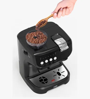 Xper Capsules Coffee Maker + Coffee Grinder 1560 Watts, 19 Bar, 2 Liters, XPKCG-750