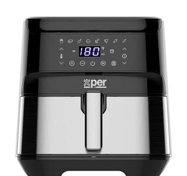 قلاية بدون زيت اكسبير 5.5 لتر 1700 واط واي فاي استيل XPAF-999WF