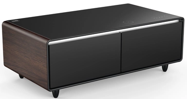 Xper Smart Table With Compact Refrigerator 135 Liter, wooden,  XPSTF-135WD