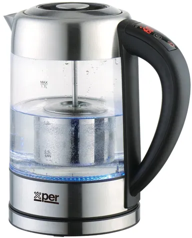 غلاية ماء اكسبير زجاج لمس مع فلتر 2200 واط 1.7 لتر XPKDF-GM23