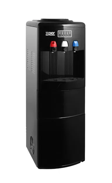 Xper Stand Water Dispenser & Ice Maker, 3 Taps, Hot / Cold, Black, XPWD-12YLR