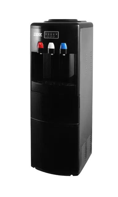 Xper Stand Water Dispenser & Ice Maker, 3 Taps, Hot / Cold, Black, XPWD-12YLR
