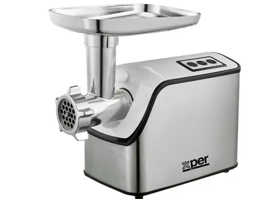 Xper Meat Grinder 1610 Watt Steel + Attachments, XPMG-1610S