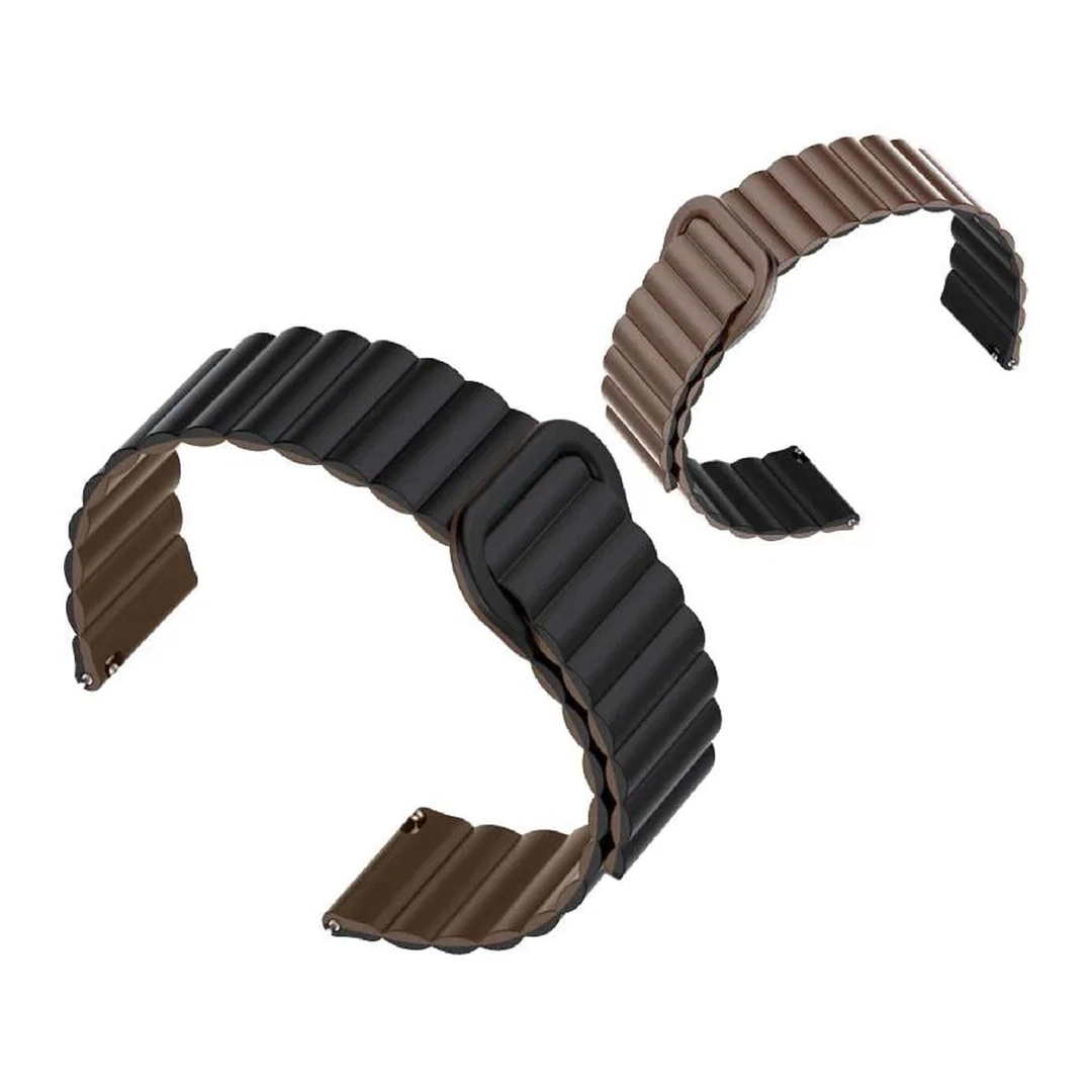 Xonda Double Magnetic Face Watch Strap (42/44/45) Chocolate Black