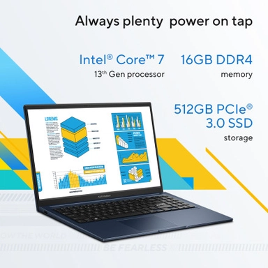 Asus VivoBook Core i7-1355U 16GB 512GB SSD 15.6" W11 Blue