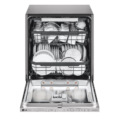 LG QuadWash™ Built-in Steam Dishwasher, 14 Place Settings, EasyRack™ Plus, Inverter Direct Drive, ThinQ, DBC425TS