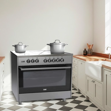 Xper electric oven 89.8 * 59.5 cm ceramic fan steel, XP9060VTCS