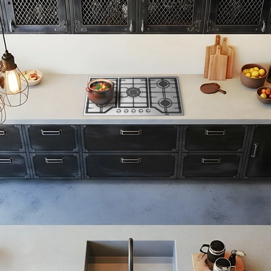Xper  Built-in gas hob 86 cm,  Turkish cast iron, XPBH90CIG