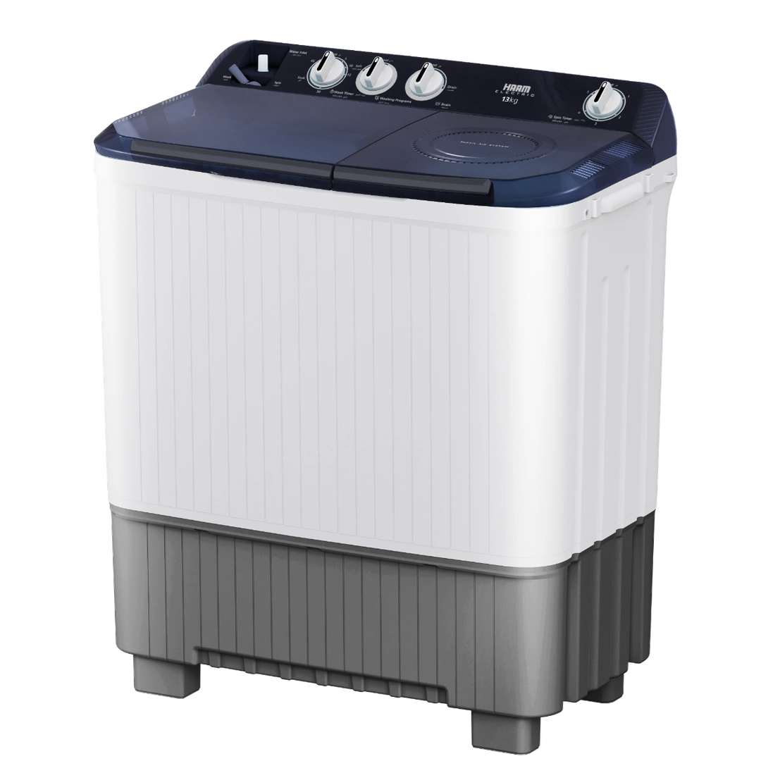 غسالة هام حوضين 13 كيلو أبيض HMTT13000WH25