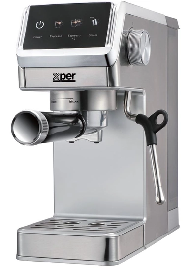 Xper Steam Pressure Espresso Maker, 1450W, 20Bar, Steel, XPC-1020